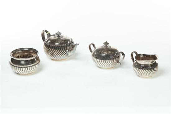 Appraisal: STERLING FOUR-PIECE TEA SET Tiffany New York st half- th