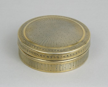 Appraisal: A French Standard Silver-Gilt Snuff Box A French standard silver