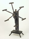 Appraisal: YARN WINDER - th C six spoke yarn winder with