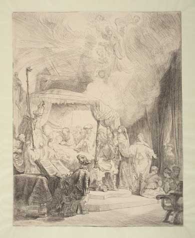 Appraisal: REMBRANDT VAN RIJN The Death of the Virgin Etching and