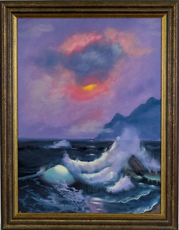 Appraisal: Buck Paulson American Seascape Oil Art Painting Buck Paulson th