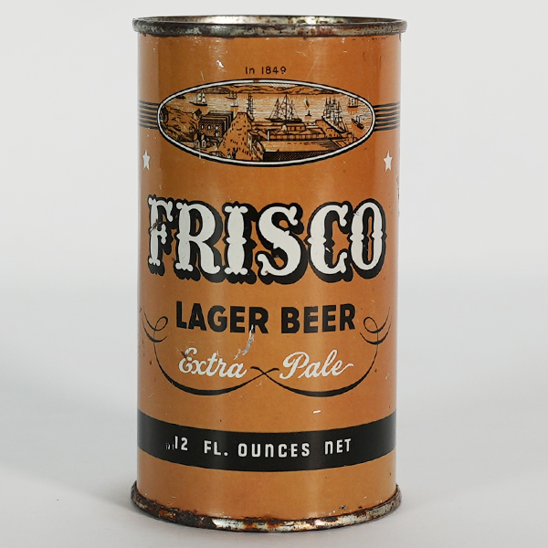 Appraisal: Frisco Lager Beer Instructional Flat Top Can - Reference USBC