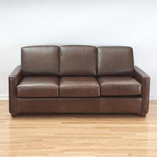 Appraisal: J M Frank style leather sofa J M Frank style