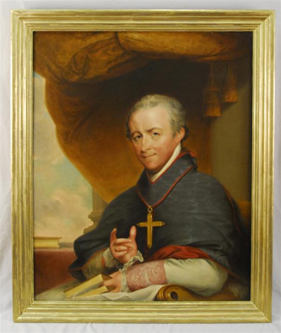 Appraisal: GILBERT STUART American - BISHOP JEAN-LOUIS LEFEBVRE DE CHEVERUS oil