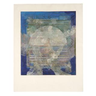 Appraisal: Robert Kelly large collage monoprint Robert Kelly large collage monoprint