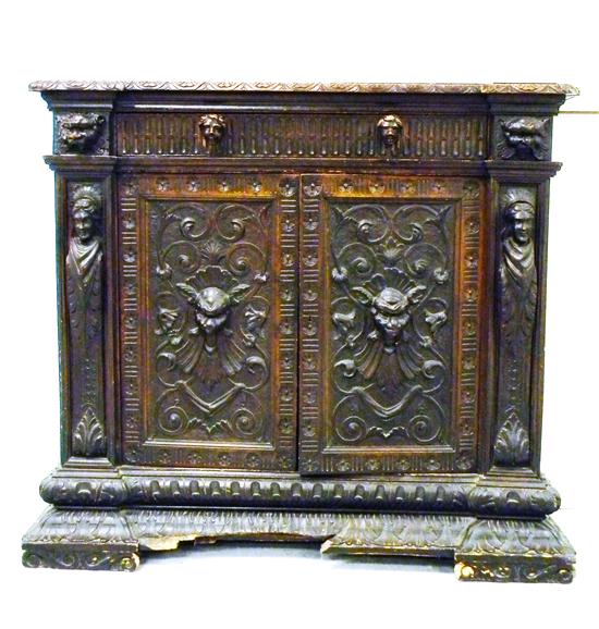 Appraisal: Renaissance style base from a two part cabinet shaped top