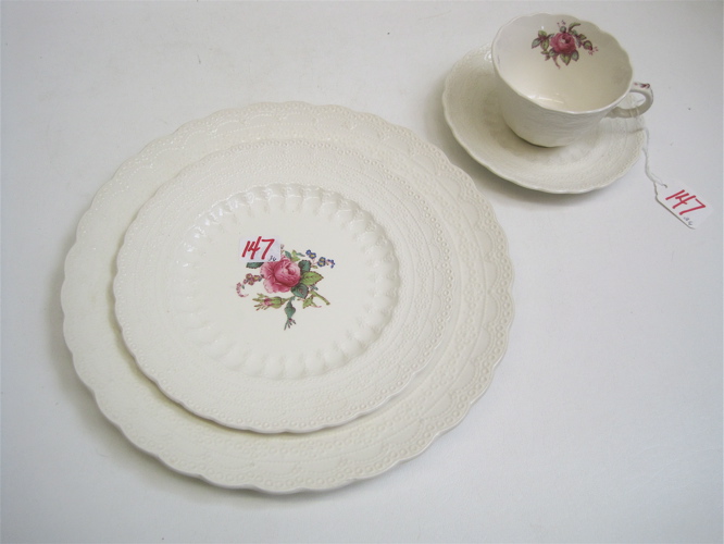 Appraisal: THIRTY-SIX PIECE SPODE FINE CHINA SET in the Billingsley Rose