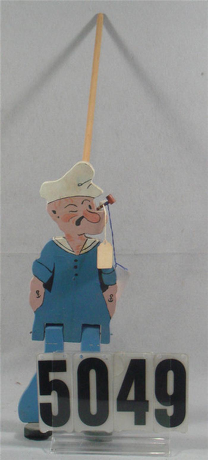 Appraisal: contemporary wood Popeye walking toy Good condition Estimate -