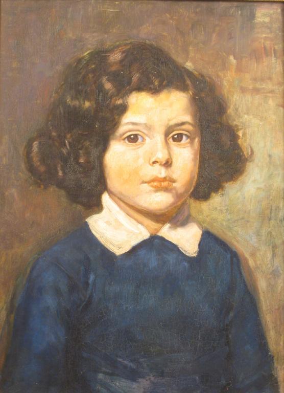 Appraisal: ENGLISH SCHOOL CIRCA Portrait of a young Child said to