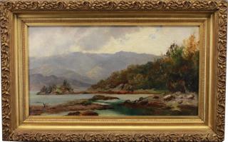 Appraisal: Signed th C Landscape of Glengarif Cove Ireland Signed th