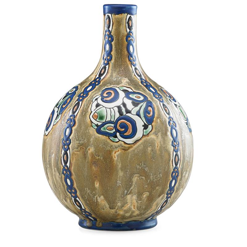 Appraisal: CHARLES CATTEAU BOCH FRERES Keramis vase Condition Report Excellent condition