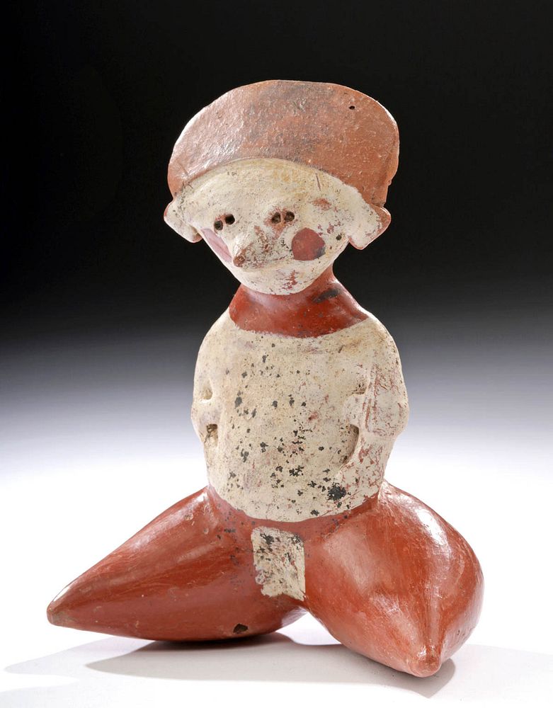 Appraisal: Nayarit Chinesco Pottery Seated Figure Originally Listed At Pre-Columbian West