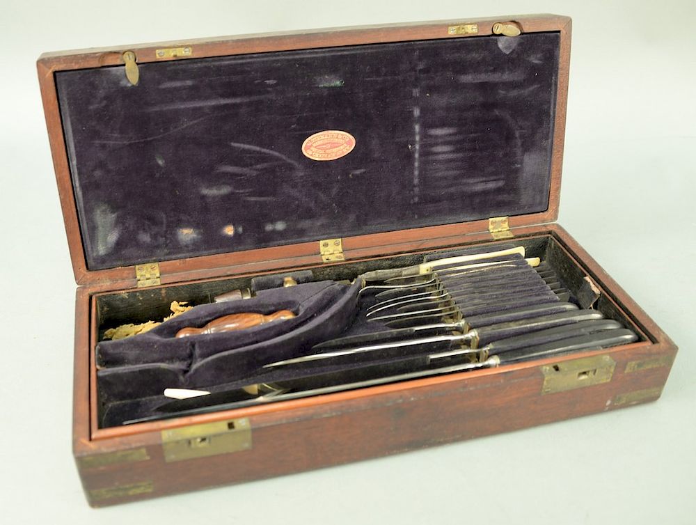 Appraisal: Civil War G Tiemann surgical instruments surgeons or amputation set