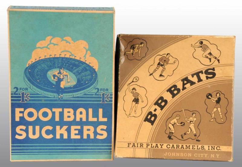 Appraisal: Lot of Sports Candy Boxes Description Includes one for Football