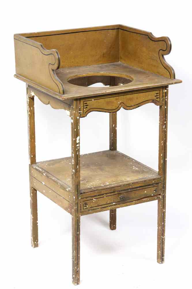 Appraisal: WASH STAND - th c pine wash stand in old