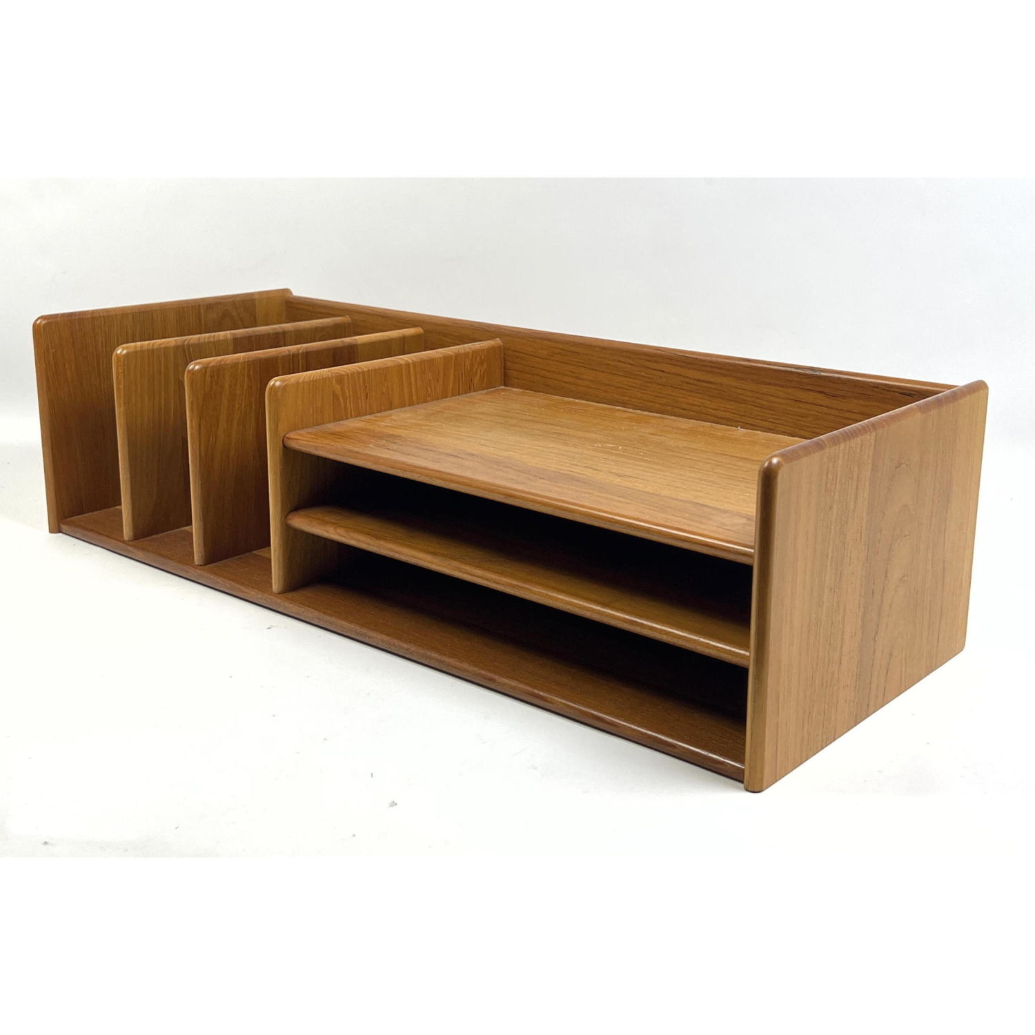 Appraisal: Teak Desk Organizer Marked Nordisk Andels-Eksport Dimensions H inches W