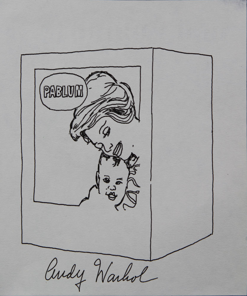 Appraisal: - Attrb Warhol Pablum Drawing Attributed to Andy Warhol Pablum