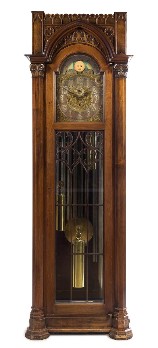 Appraisal: Sale Lot A German Gothic Revival Tall Case Clock winterhalder