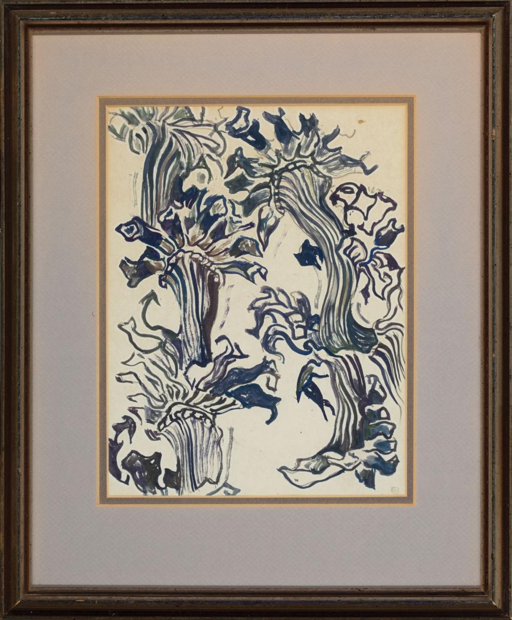 Appraisal: Walter Inglis Anderson American Mississippi - Banana Stalks watercolor and