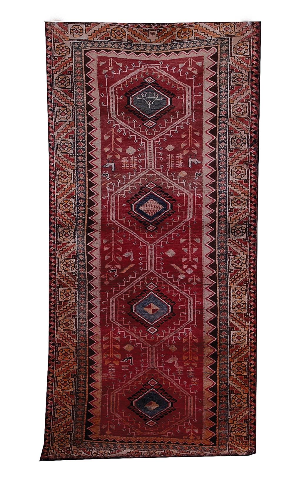 Appraisal: Antique Turkish carpet circa ' x ' Provenance South Carolina