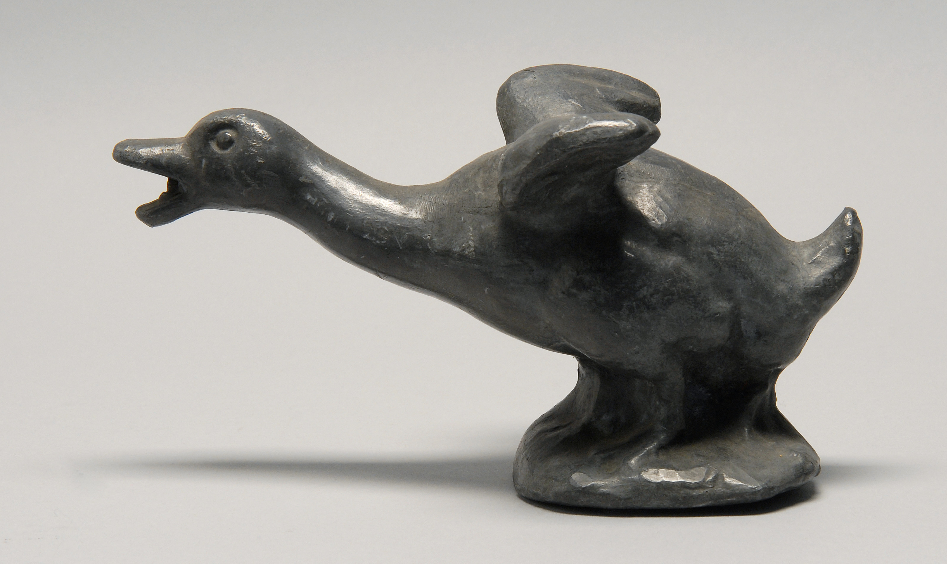 Appraisal: EARLY TH CENTURY GOOSE-FORM LEAD GARDEN FOUNTAIN piped for water