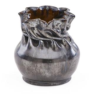 Appraisal: GEORGE OHR Fine vase with in-body twist GEORGE OHR -