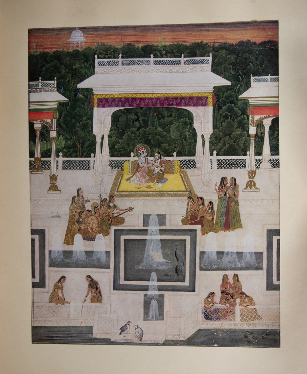 Appraisal: FOLIO ART BOOK OF SUBCONTINENTAL INDIAN PAINTINGS Kishangarh Painting by