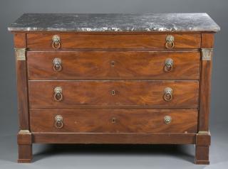 Appraisal: Neo-classical style chest of drawers A Neo-classical style chest of