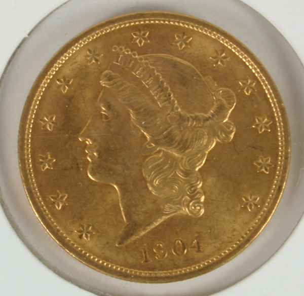 Appraisal: Liberty Head Double Eagle Gold Coin XF AU