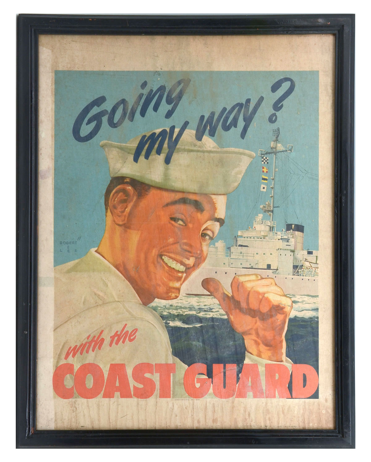 Appraisal: US COAST GUARD ''GOING MY WAY '' POSTER sight size