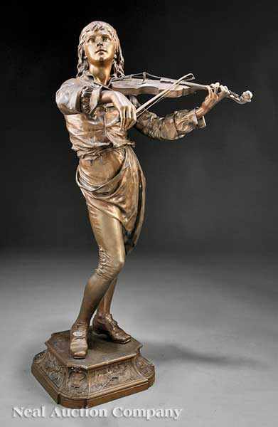 Appraisal: Andr Louise Adolphe Laoust French - The Violinist Jean Baptiste