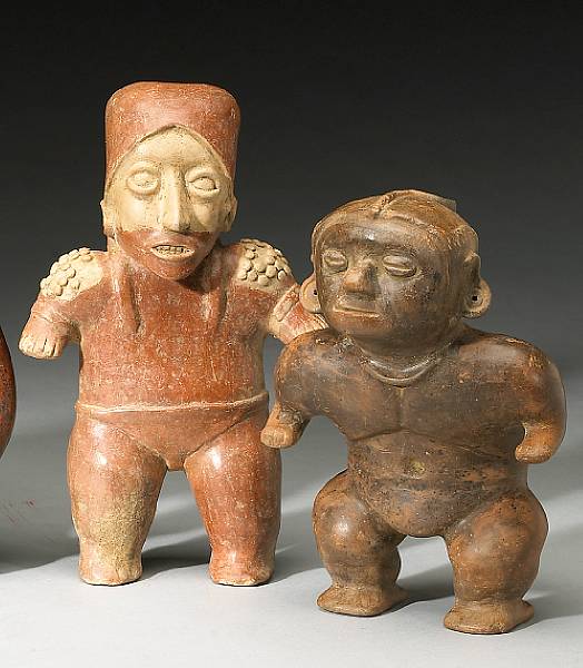 Appraisal: Two West Mexican figures Circa B C - A D