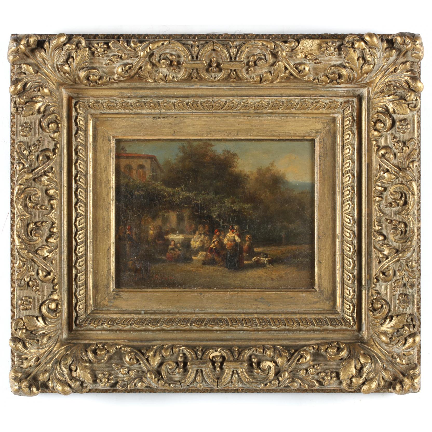 Appraisal: Karel Frans Philippeau Dutch - Italian Celebration oil on panel