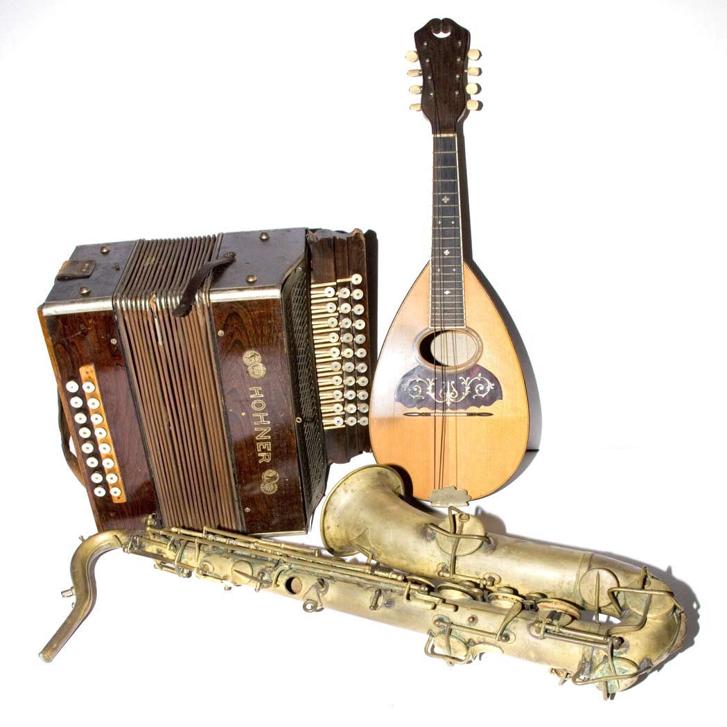 Appraisal: Group of Six Musical Instruments