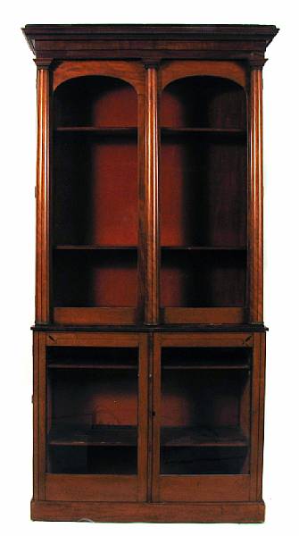 Appraisal: A Neoclassical style inlaid mixed wood cabinet height ft in