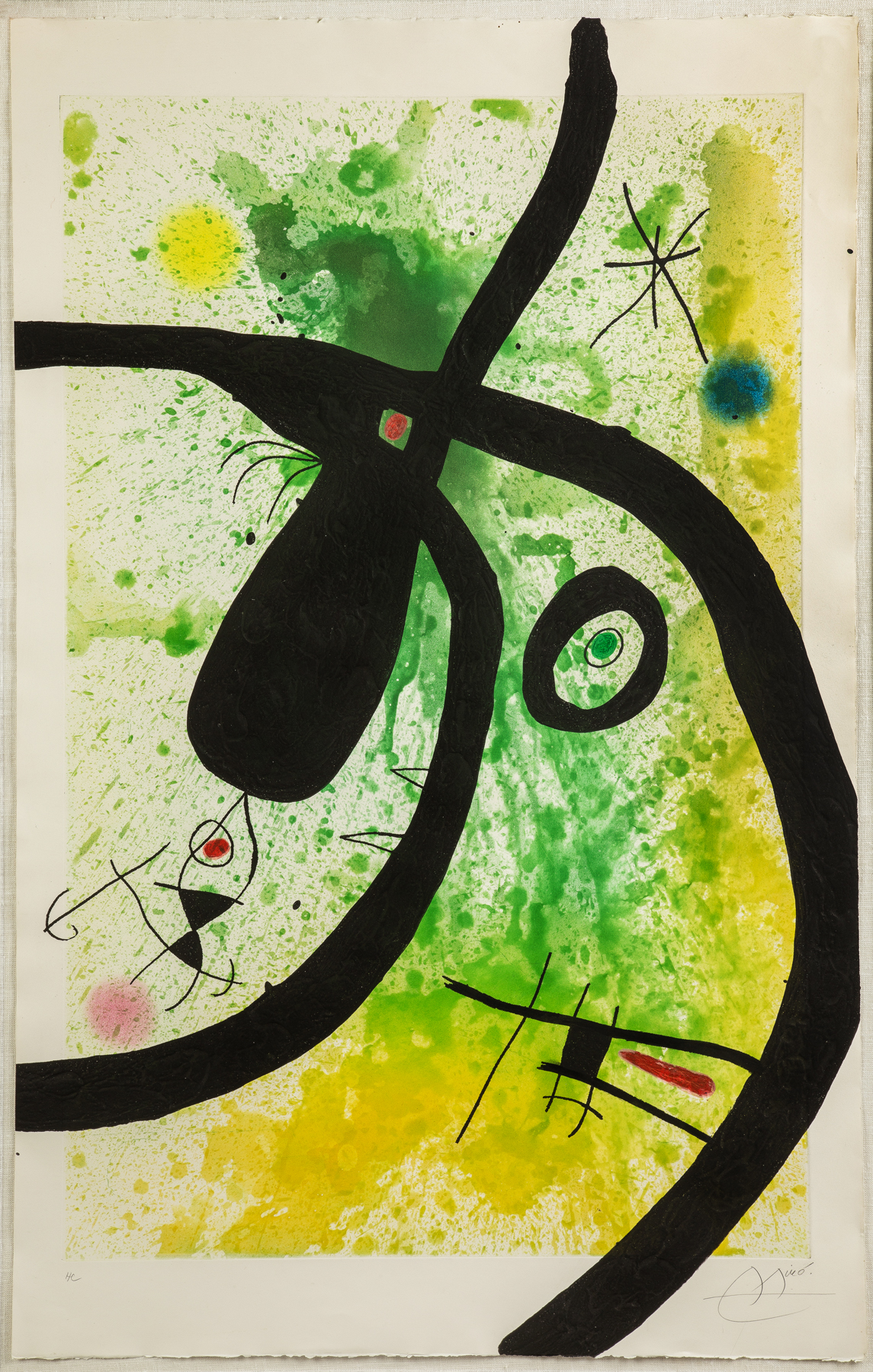 Appraisal: Joan Miro Spanish - Le Chasseur de Pieuvres D Signed