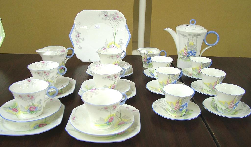 Appraisal: Shelley Regent part coffee service pattern W comprising a coffee