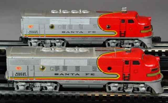 Appraisal: Lionel Santa Fe EnginesTo include two ''A'' units No -