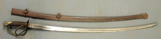 Appraisal: - Civil War saber and scabbard by Wm H Horstman