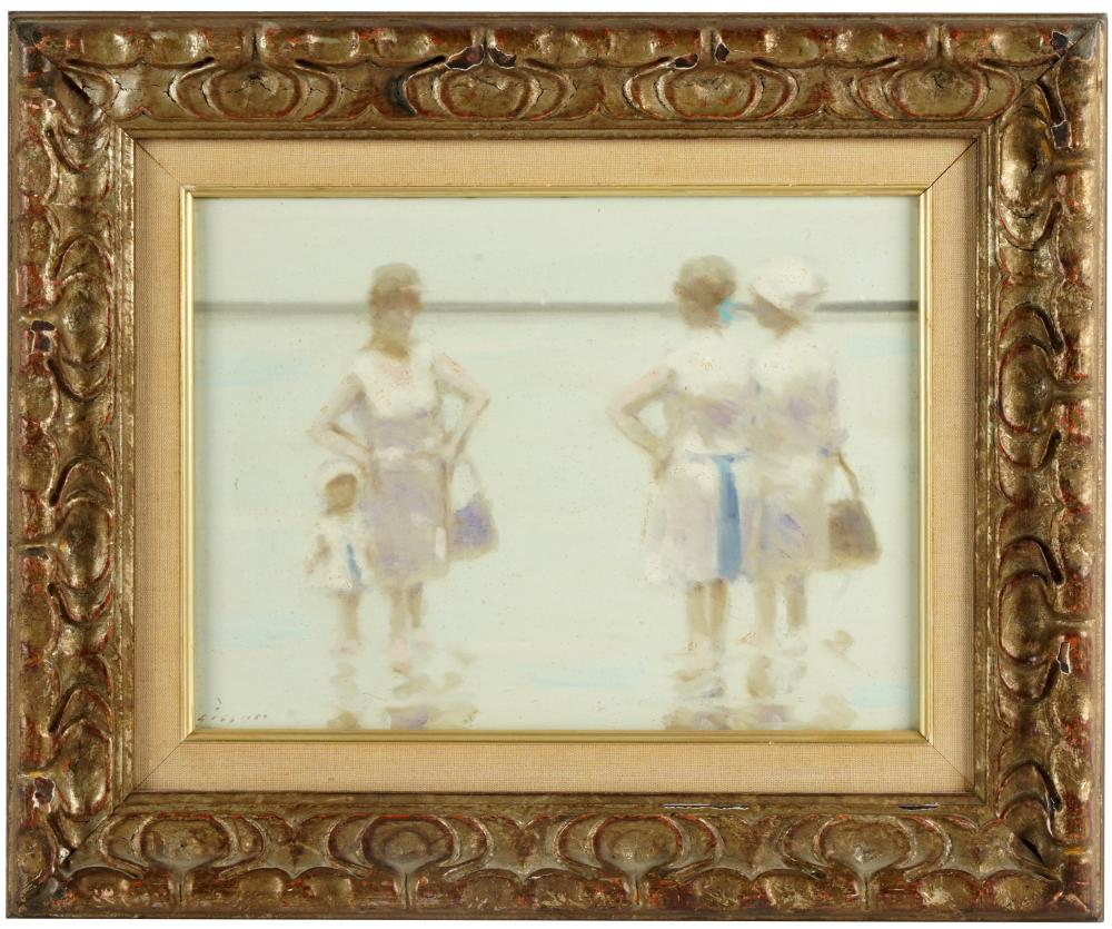 Appraisal: ANDRE GITTELSON GISSON - CHILDREN AT BEACHoil on canvas signed