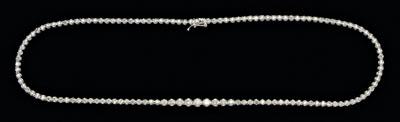 Appraisal: ct diamond necklace round brilliant diamonds total estimated weight cts