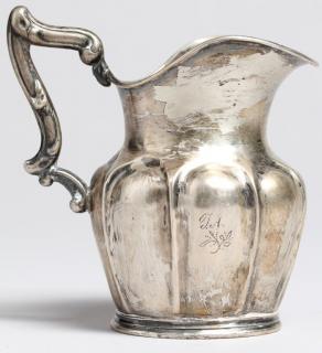 Appraisal: Antique Swedish Sterling Creamer The body with a series of