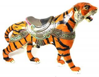 Appraisal: Tiger Life Size Circus Theme Sculpture Tiger Life Size Circus