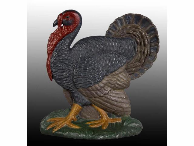 Appraisal: Bradley Hubbard Turkey Cast Iron Doorstop Description Made by Bradley