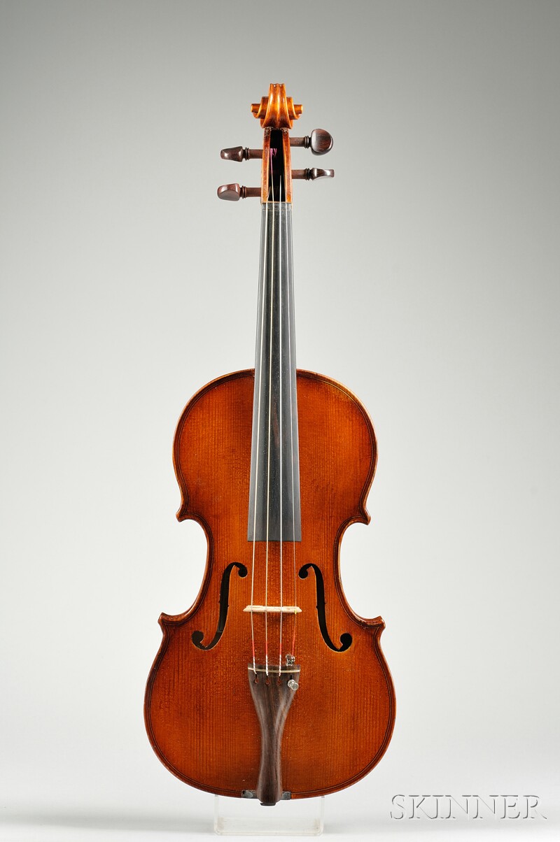 Appraisal: Modern Violin labeled DE LUCCIA length of back mm