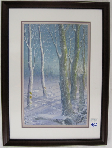 Appraisal: GUILBRAND GILBERT SETHER WATERCOLOR ON PAPER Norwegian American - Winter