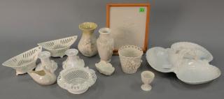 Appraisal: Group of Belleek and miscellaneous porcelain to include six Belleek