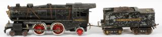 Appraisal: IVES PRE IVES PRE-WAR STANDARD GAUGE STEAM LOCOMOTIVE AND TENDER