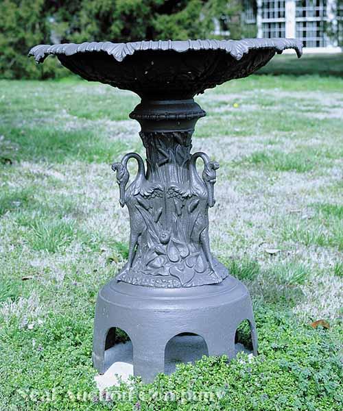 Appraisal: An American Cast Iron Figural Garden Fountain late th c