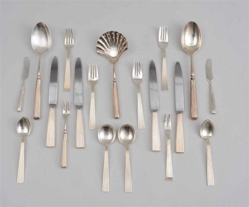 Appraisal: BUCELLATI SILVER FLATWARE SERVICE IN THE ''TIBER'' PATTERN WITH ''RIGATO''